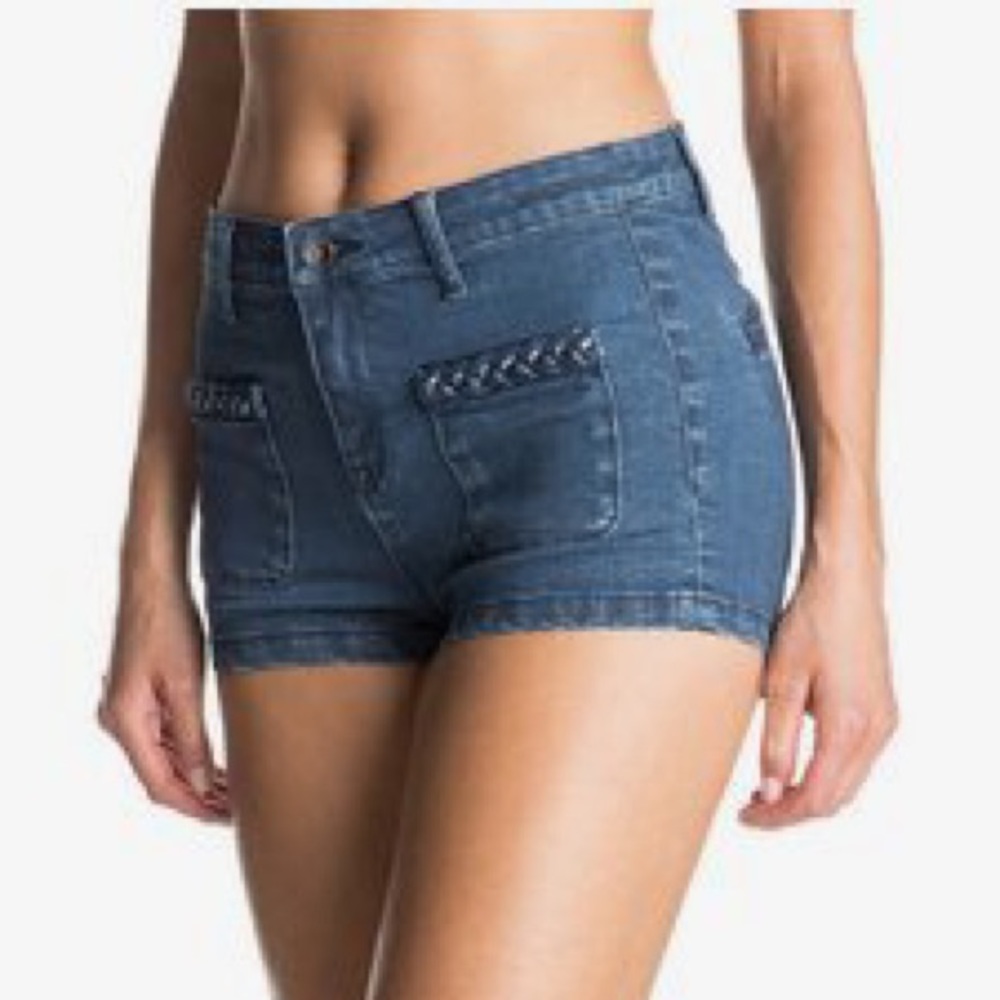 NWOT Roxy In My Head High Rise Denim Shorts 25 - Picture 4 of 10